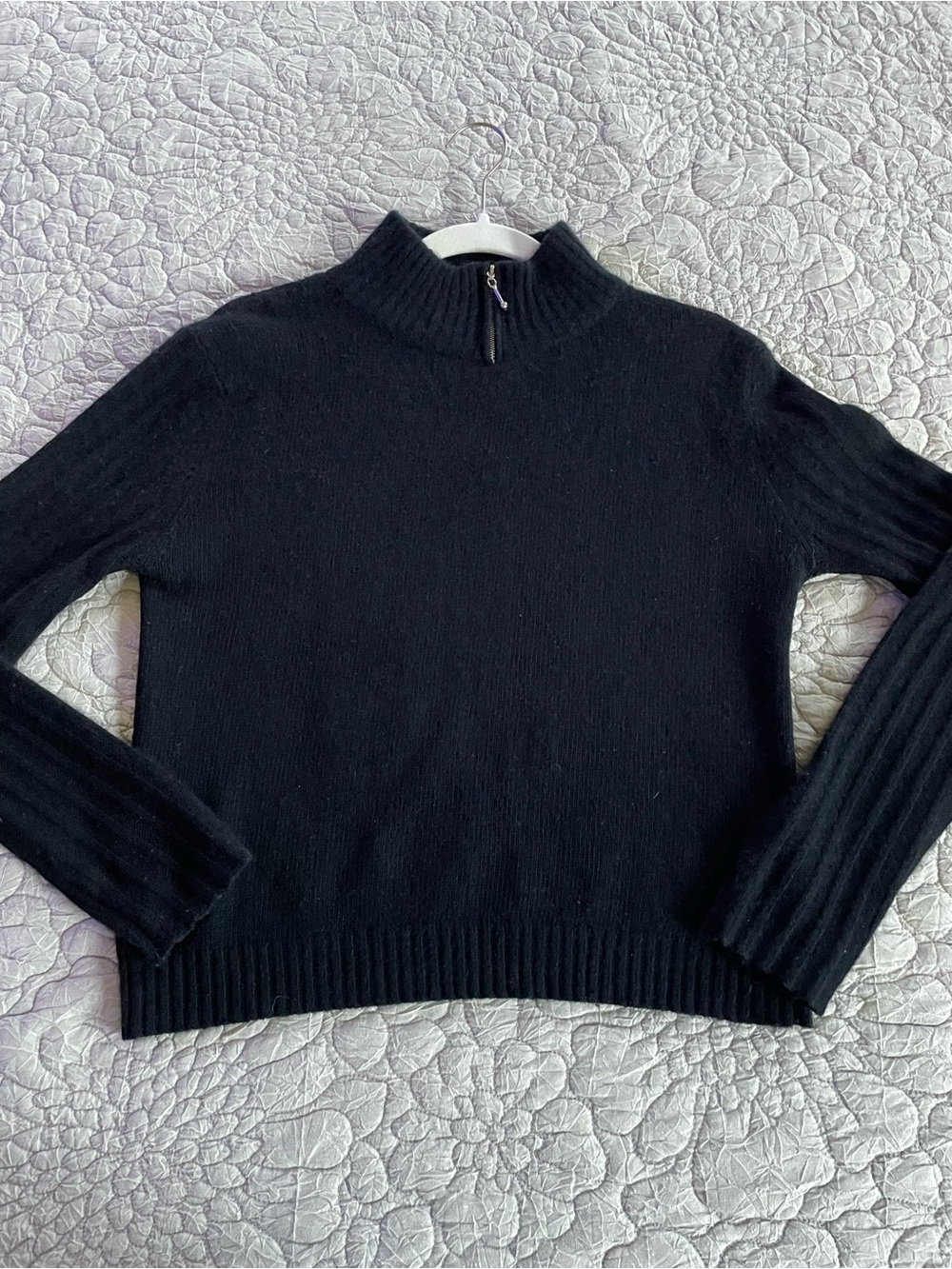 GUESS Black Mock Neck Knit Lambswool Pullover Sweater – Juniors L / Women’s XS-S